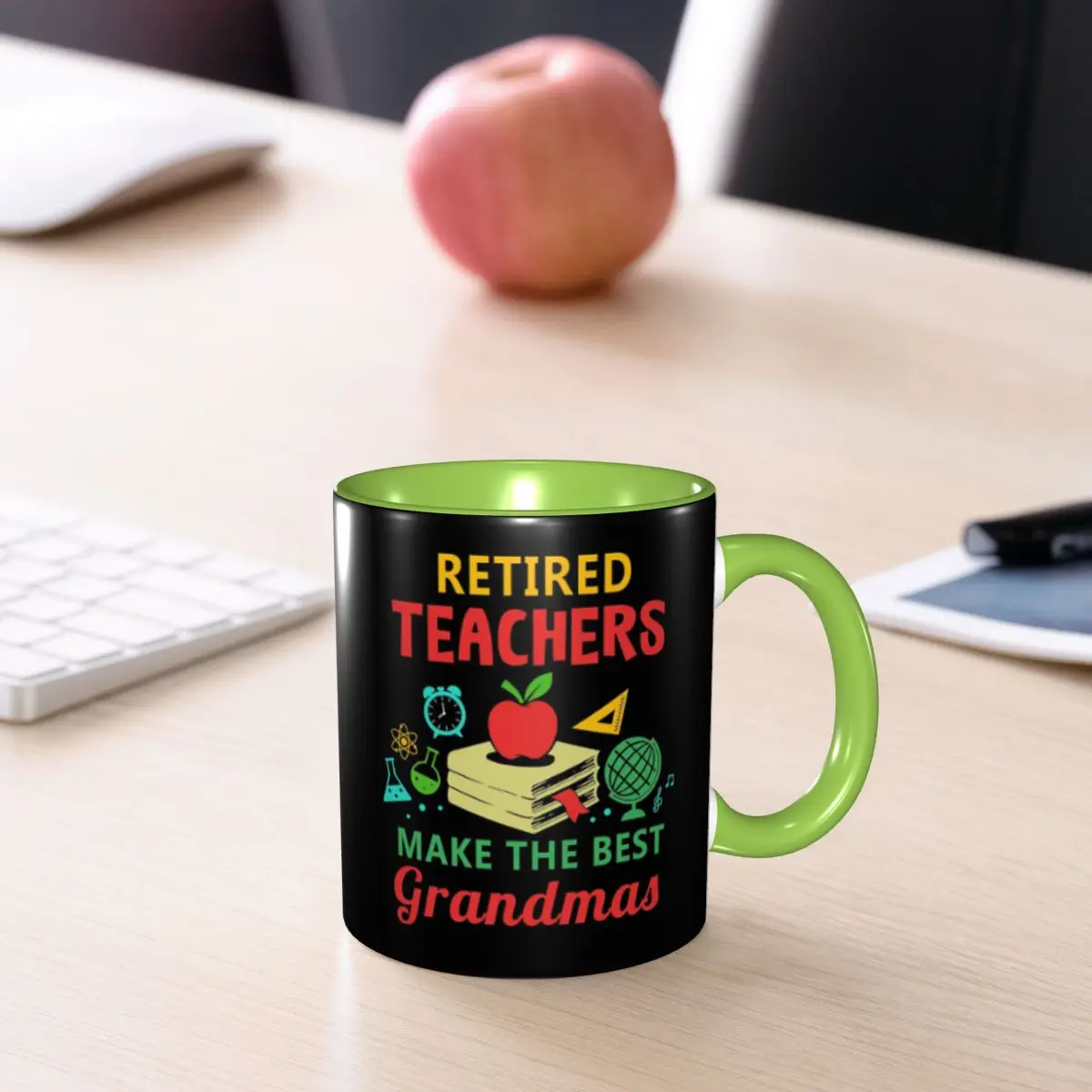 Retired Teachers Make The Best Grandmas Mug Funny Ceramic Coffee Cups Tea Mugs Milk Cup Drinkware Gift for Friends