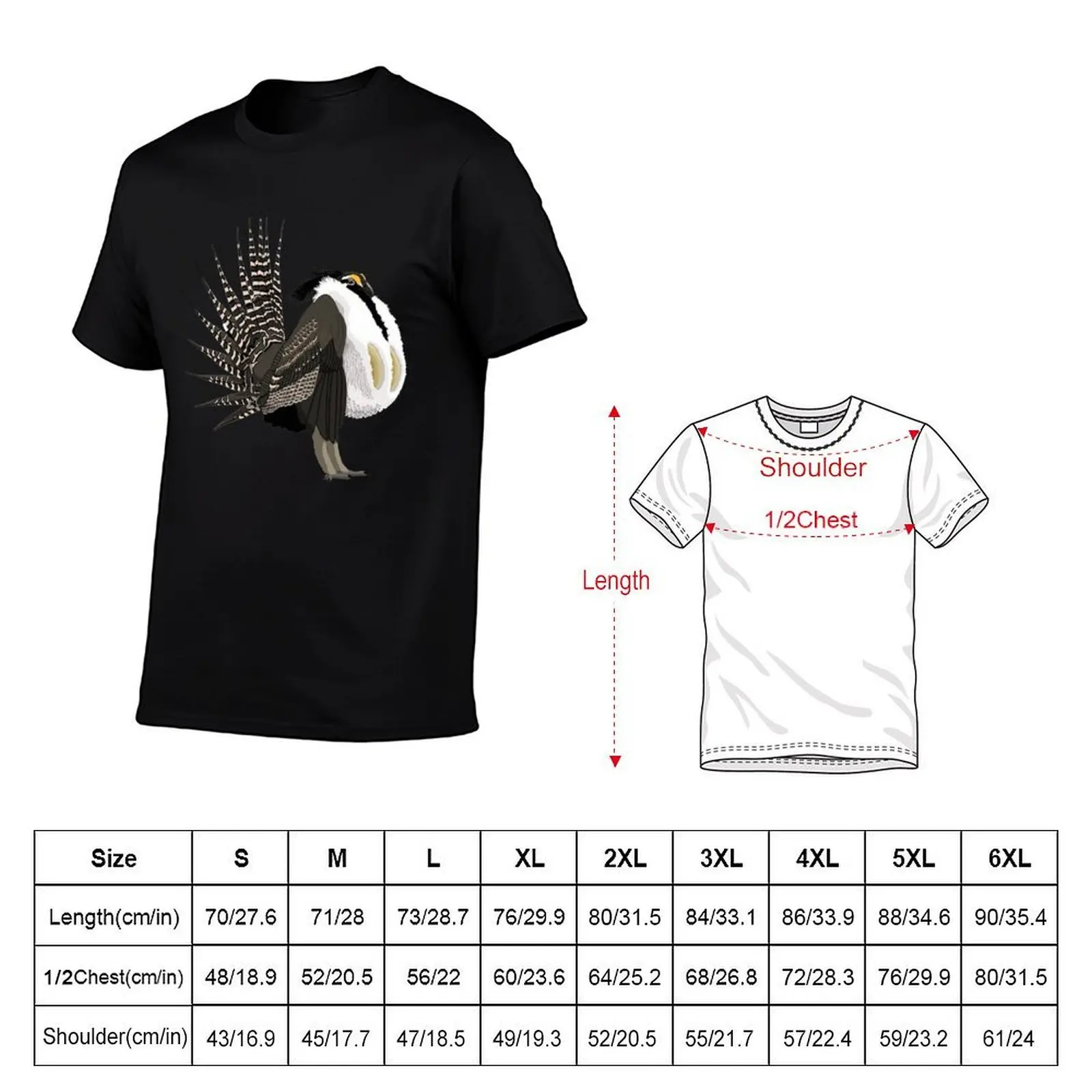 Gunnison Sage-Grouse (support the Bird Conservancy of the Rockies) T-Shirt summer shirt Short sleeve tee T-shirt men