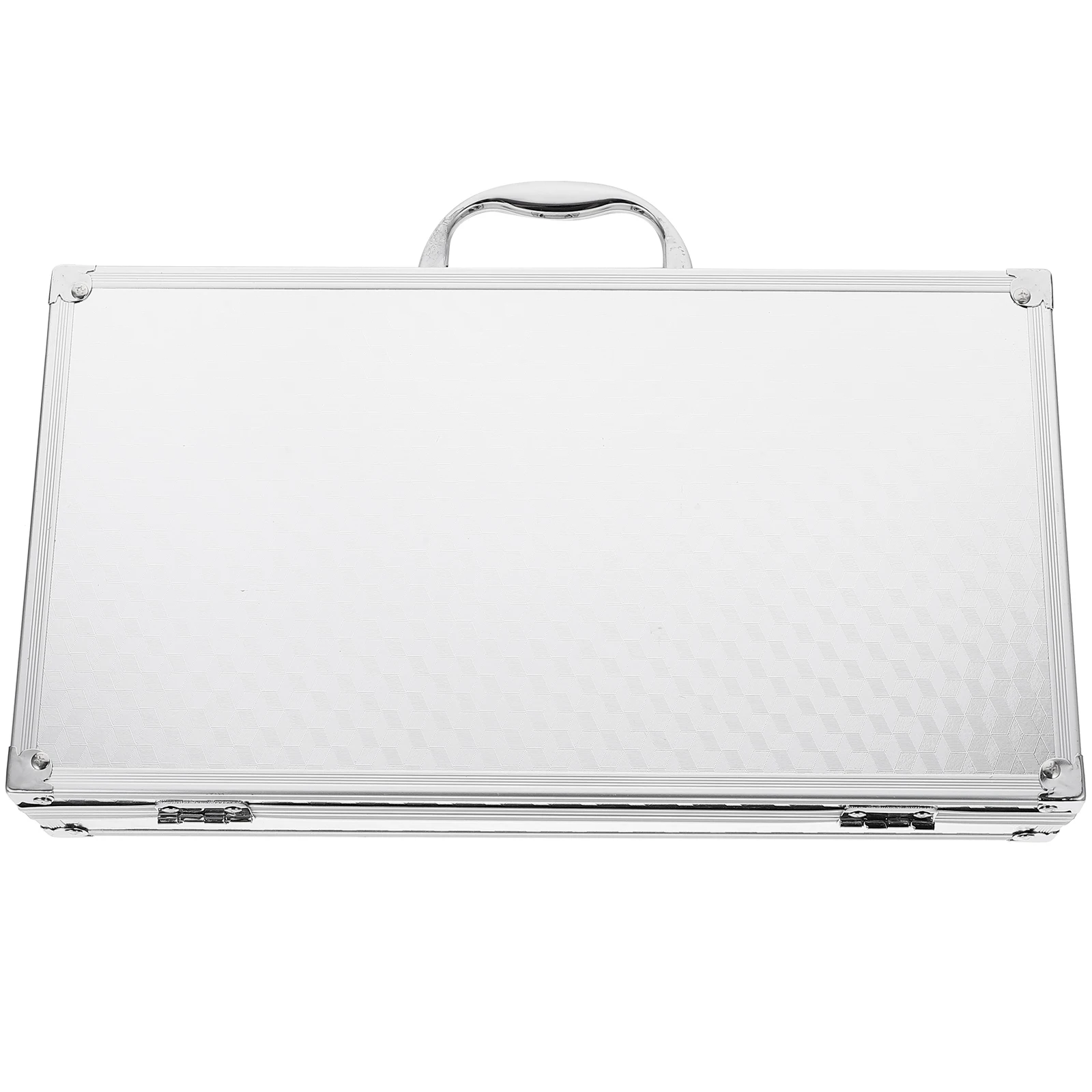 

Sturdy Aluminum Alloy Toolbox Portable Lightweight Metal for Small Tools Instruments Locking Clasp Secure Briefcase Home for Men