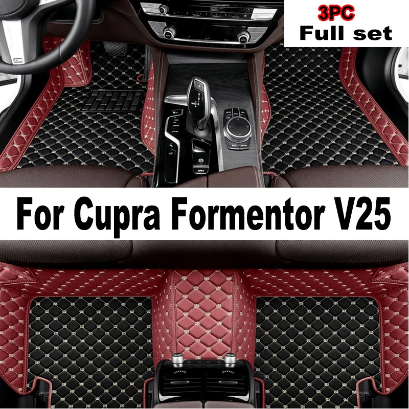 Hybrid Vehicle Car Floor Mats For Cupra Formentor V25 2021 2022 2023 Leather Car Mats Floor Tapetes Para Carro Car Accessories