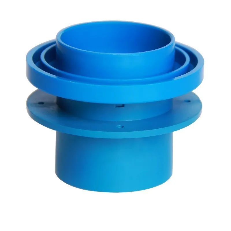 Couvercle de conduit d'air en PVC bleu, grille de ventilation ronde, capuchon respirant, protection de gouttière précieuse de poisson, maille de tuyau d'eau, raccords de tuyau filtrants