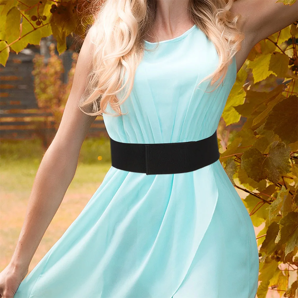 

Stretchy Waist Belt for Women Wide Elastic Dress Belt with Elegant Bow Tie Adjustable Comfortable Fit for Shirts Dresses Outfits