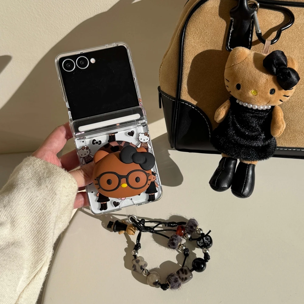 헬로키티 맥세이프 무선 충전 폰 케이스 카드 포켓 커버 이미지