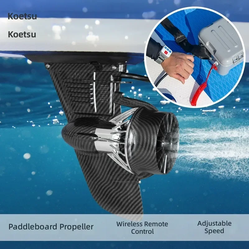 Electric Thruster for Inflatable SUP Paddle Board Remote Control Underwater Propeller Kayak Motor Power Fin Surfboard