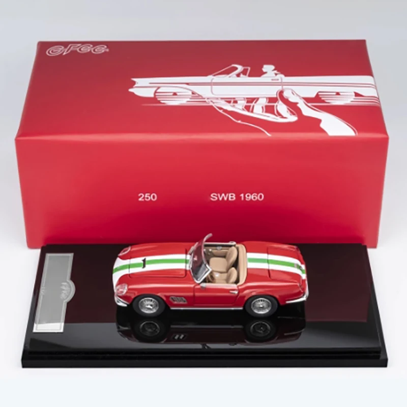 

Масштаб 1:64 250 Калифорния SWB 1960 250 GT, имитация сплава, модель автомобиля, статический дисплей, подарочная игрушка, коллекционное сувенирное украшение