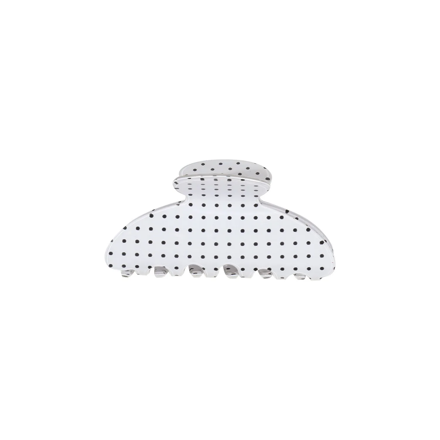 Vintage Hair Claw Clip Polka Dots Print Acrylic Large Size Shark Clip Simple Elegant Hairpin Hair Clips Women Hair Accessories view 5
