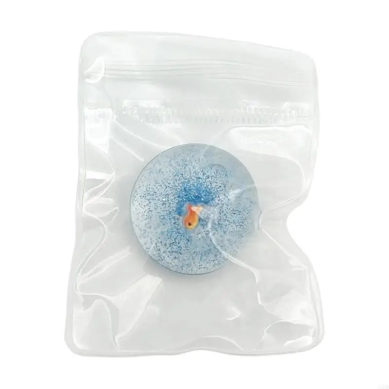 J2HD Ball Fish Inside Stress Reliever Flexible Anti Anxiety Hand Press Toy