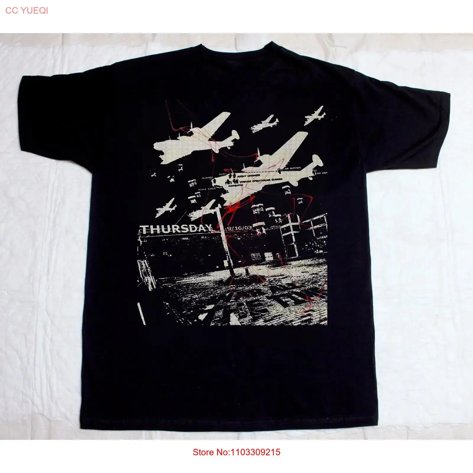 Camiseta de la banda Thursday Hardcore, tallas S a 5XL, estilo vintage, lavada, versátil, suave, informal, elegante, gráfica, unisex, cómoda