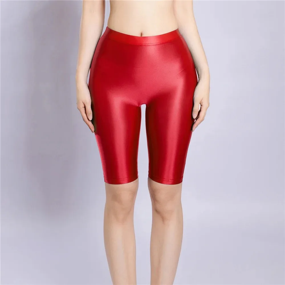 High Waist Running Fitness Shorts Womens Sheer Soft Stretchy Casual Yoga Pants Quick Drying Elastic Capris Swimming Trunks
