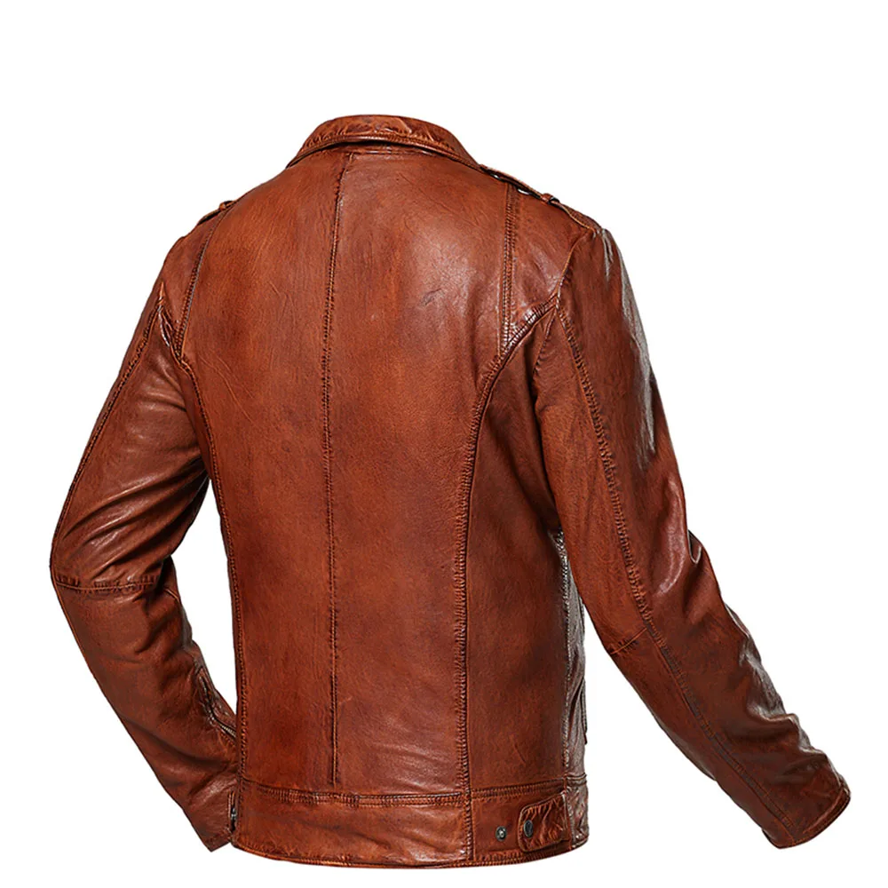 Standing Collar Design Biker Leather Jacket Breathable Wool Biker Jacket Wearable Biker Riding Protective Jacket Higher Quality