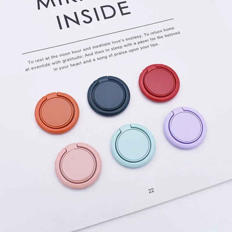 Macaron Solid Color Phone Ring Buckle Holder Mobile Phone Stand Holder Phone Grip Cell Phone Accessories Phone Ring Holder