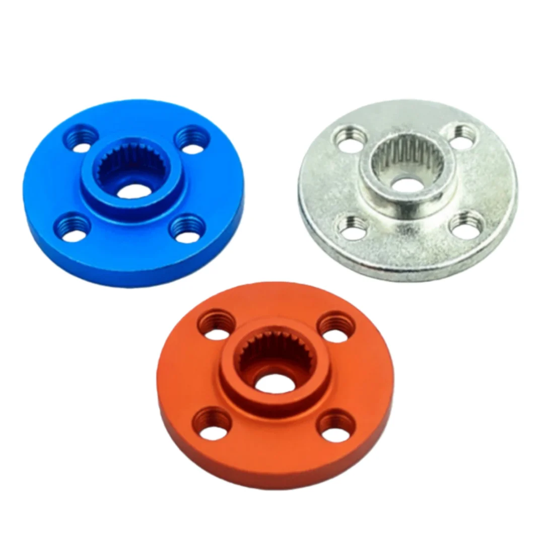 2pcs Universal Servo Horn - 25-Tooth Metal Round Wheel Compatible with MG995 MG996