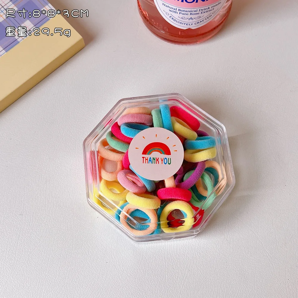 40 Piece/set Candy Color Elastic Hair Bands Girls Hair Ties Ponytail Holder Hair Wear Rubber Bands Scrunchies Hair Accessories