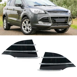 Car Front Bumper Fog Light Lamp Chrome Trim Cover Frame Foglight Foglamp Cap Hood For Ford Escape Kuga 2013 2014 2015 2016