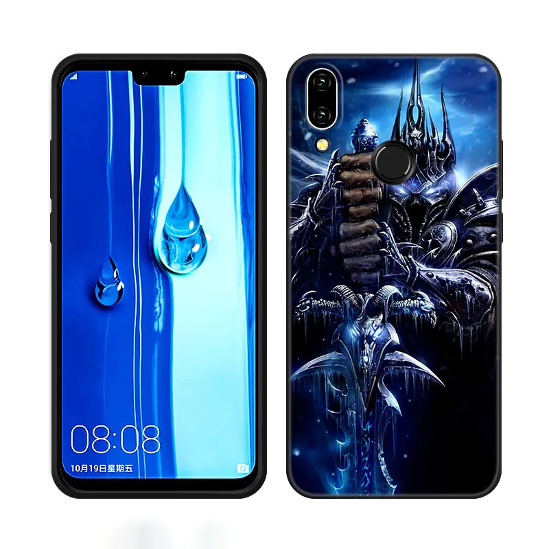 The World of Warcraft Phone Case For Huawei Y6 Y7 Y9 Prime Y5 2018 2019 2020 Y5P Y6P Y7P Y8P Y6S Y8S Y9S Y7A Y9A TPU Black Cover