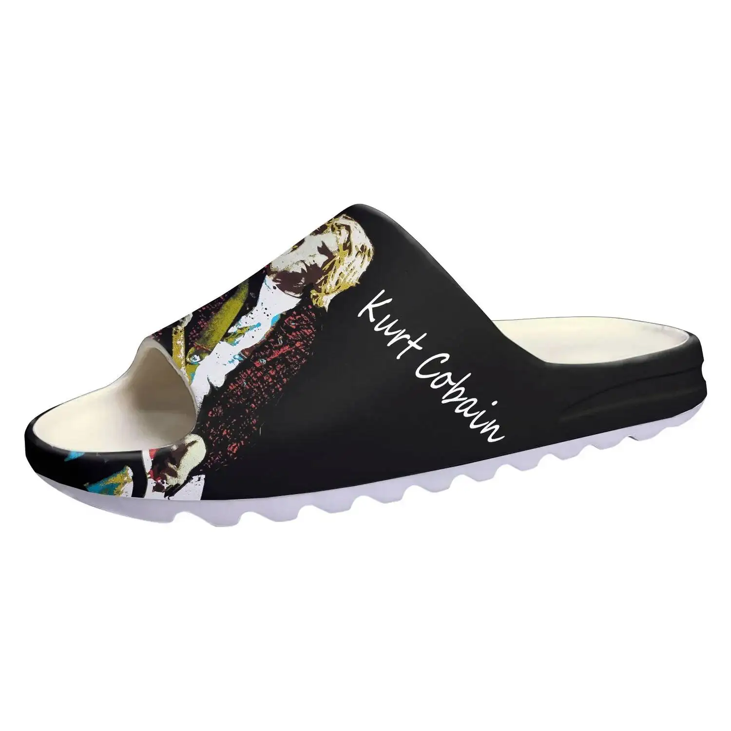 Kurt Cobain Soft Sole Sllipers High Grade Home Clogs Customized Step Water Shoes Mens Womens Teenager Beach On Shit Sandals