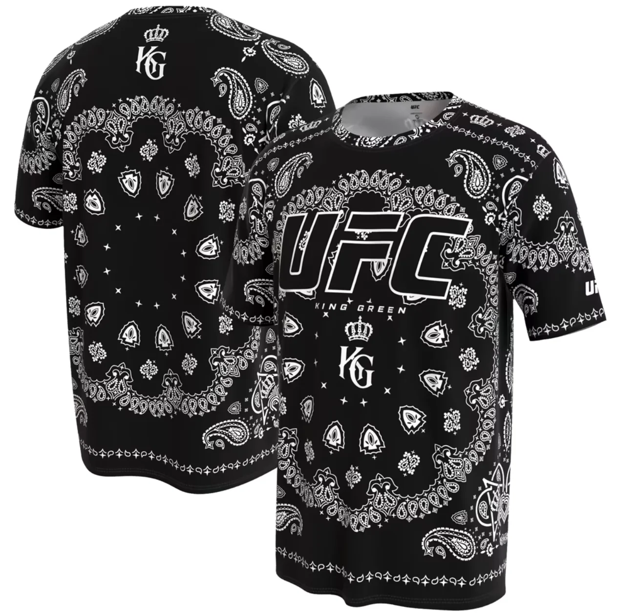 UFC King Green Fans Summer Breathable Mesh Jersey 3D Digital Print Men Women O Neck T-shirt Man Casual Short Sleeve Tops Tee