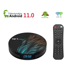 Dispositivo de TV inteligente HK1 Max, decodificador con Android 11, WiFi Dual, RK3318, 4G, 32G, 64G, WiFi Dual, HD, 4K,BT