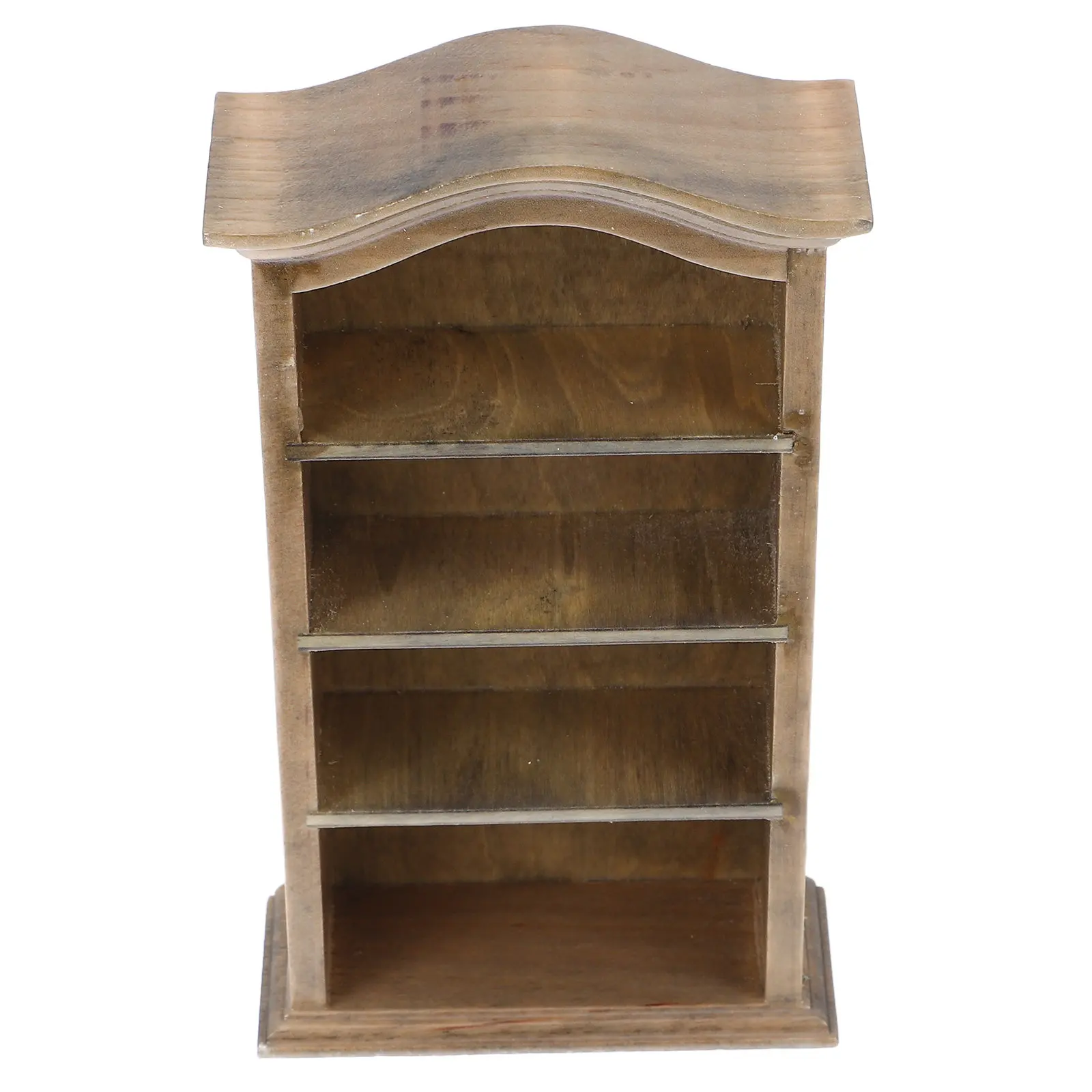 

Miniature Wooden Bookshelf Cabinet Small Size Lovely Design Develop Kids Imagination -on Ability Miniature House