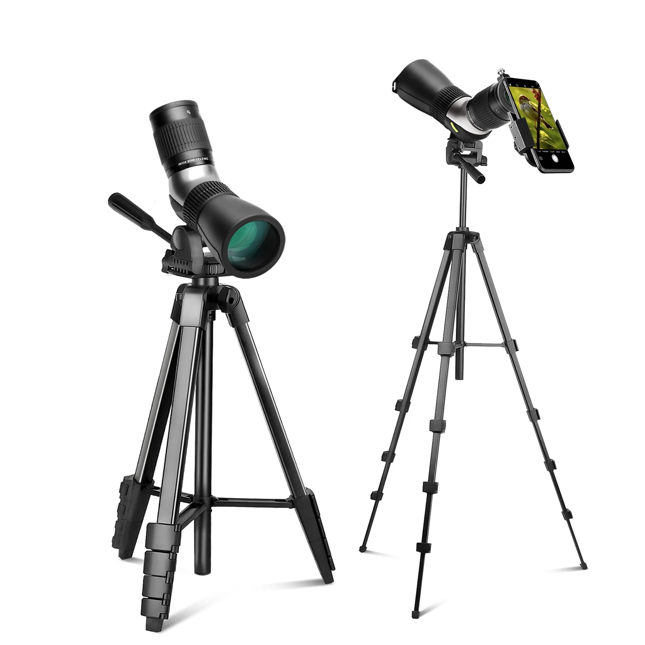 Mira telescópica 9-27x56 con bolsa de transporte impermeable BAK4, mira telescópica impermeable de alta definición para observación de aves