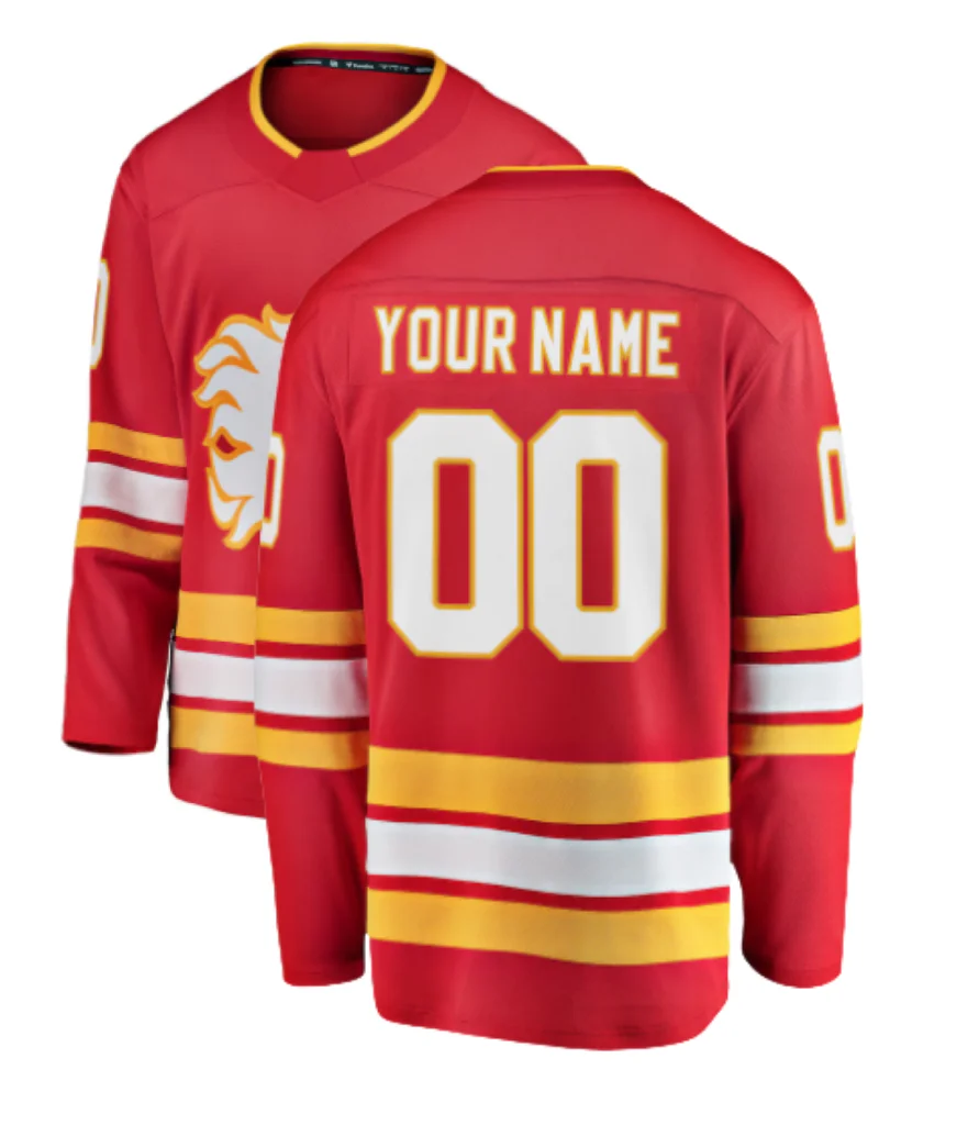 Famous brand Calgary Ice hockey jerseys with embroidered men women youth customized #10 HUBERDEAU #14 FLEURY