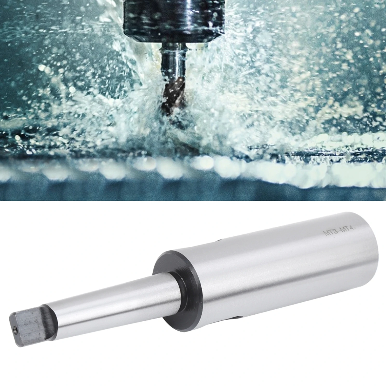 Adaptador de luva de broca cônica de aço para torno de fresagem manga de redução alongada MT3-MT4