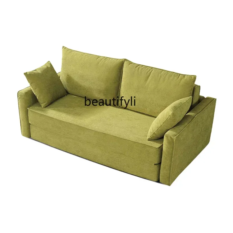 

Living Room Multi-Functional Compression Sofa Integrated Dual-Use Lunch Break Lazy Fabric Sofa Folding Sofa