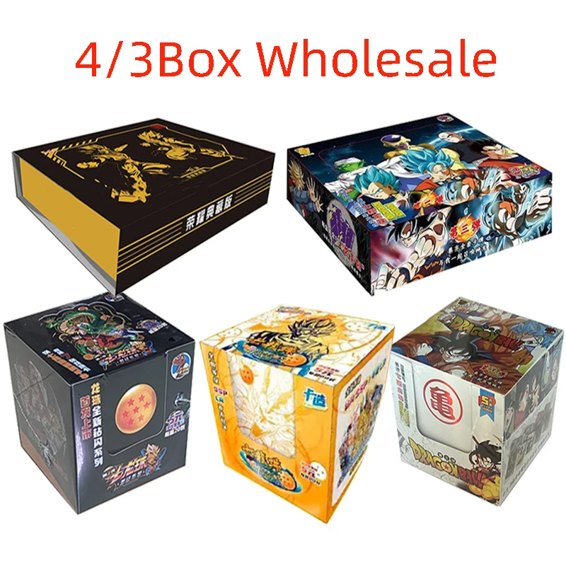 4/3box Wholesale Dragon Ball Z Collection Card Super Game Playing Anime Cartas Tcg Christma Collectibles Card Toys For Boys Gift