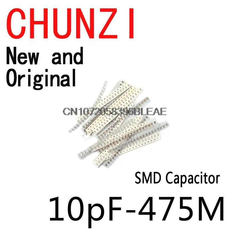 16 wartości * 20 sztuk = 320 sztuk nowy i oryginalny zestaw kondensatorów 1206 SMD 10pF-475M zestaw próbek komponentów Diy