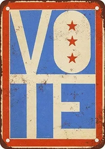 1972 VOTE Vintage Look Reproduction Metal Tin Sign 8x12 inches sign