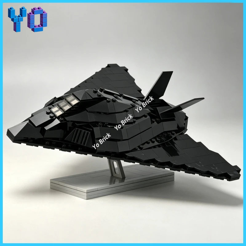 Realistic Air Force Stealth Bomber Building Block Set, Fighter Jet Mini Brick Toy, Perfect for Aviation FansMOC-152229