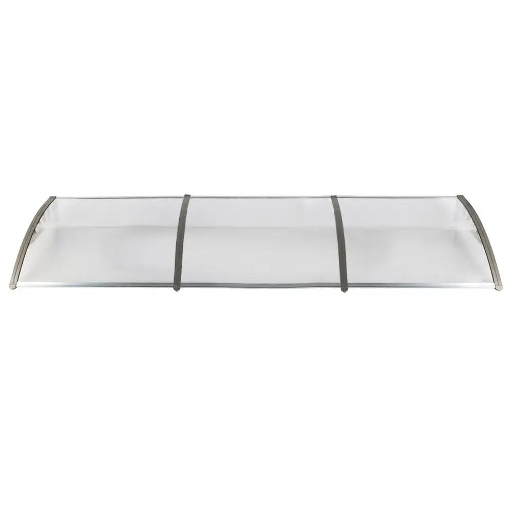 HT-300 x 100 Clear Rain Cover for Doors & Windows - Durable Eaves Shield with Gray Holder