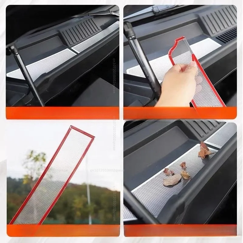 Für DENZA B8 2025 2026 Motorhauben-Staubschutz, Lufteinlassgitter, Anti-Staub, Anti-Laub, Schutz vor Verstopfungen, Außen-Zubehör für Autos – Detail 4