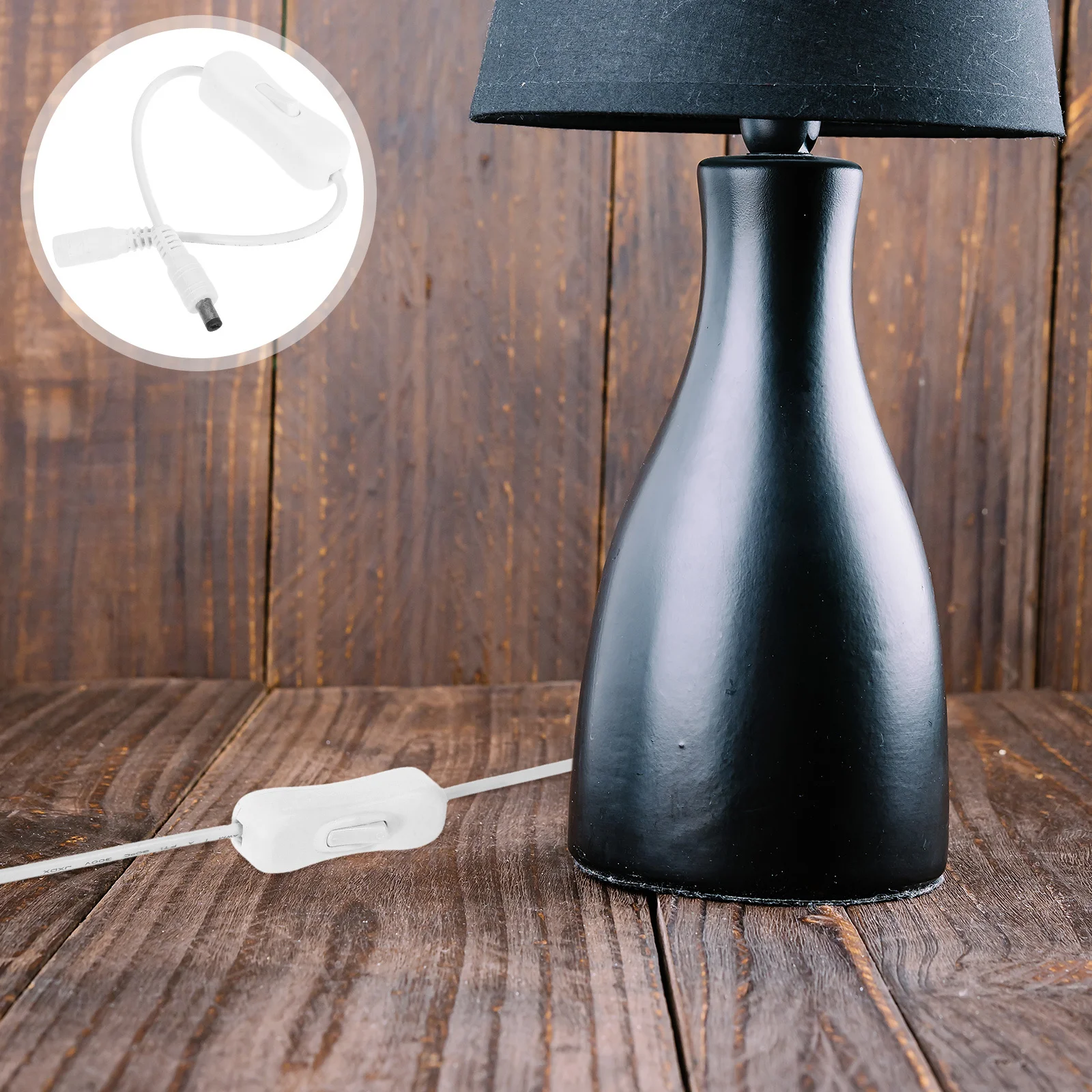 

4Pcs Dc Switch Extension Cable Power Off Button Suitable LED Strips Table Lamp Switch Replacement LED Light Supplies