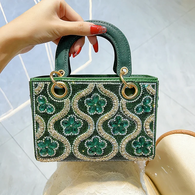 

Женская вечерняя сумка-клатч с кристаллами, элитная роскошная сумка через плечо со стразами, сумка для свадьбы и вечеринки, элегантная женская сумочка