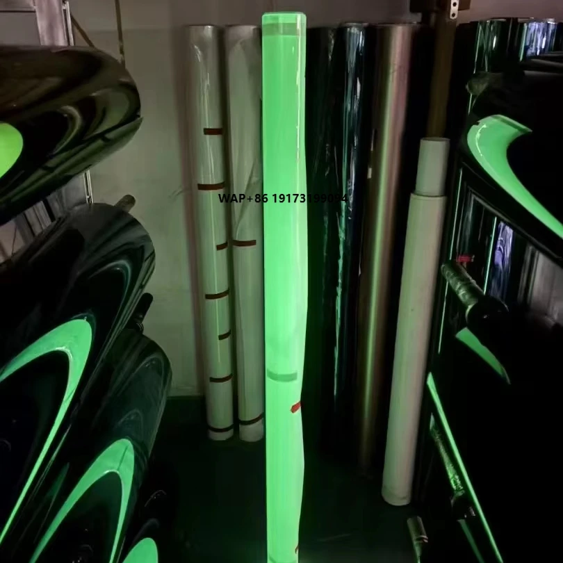 

Factory Direct New Models Green Glow Photoluminescent Luxury Car Wrap Film Vinyl Automatically Glowing Self Healing Car Body