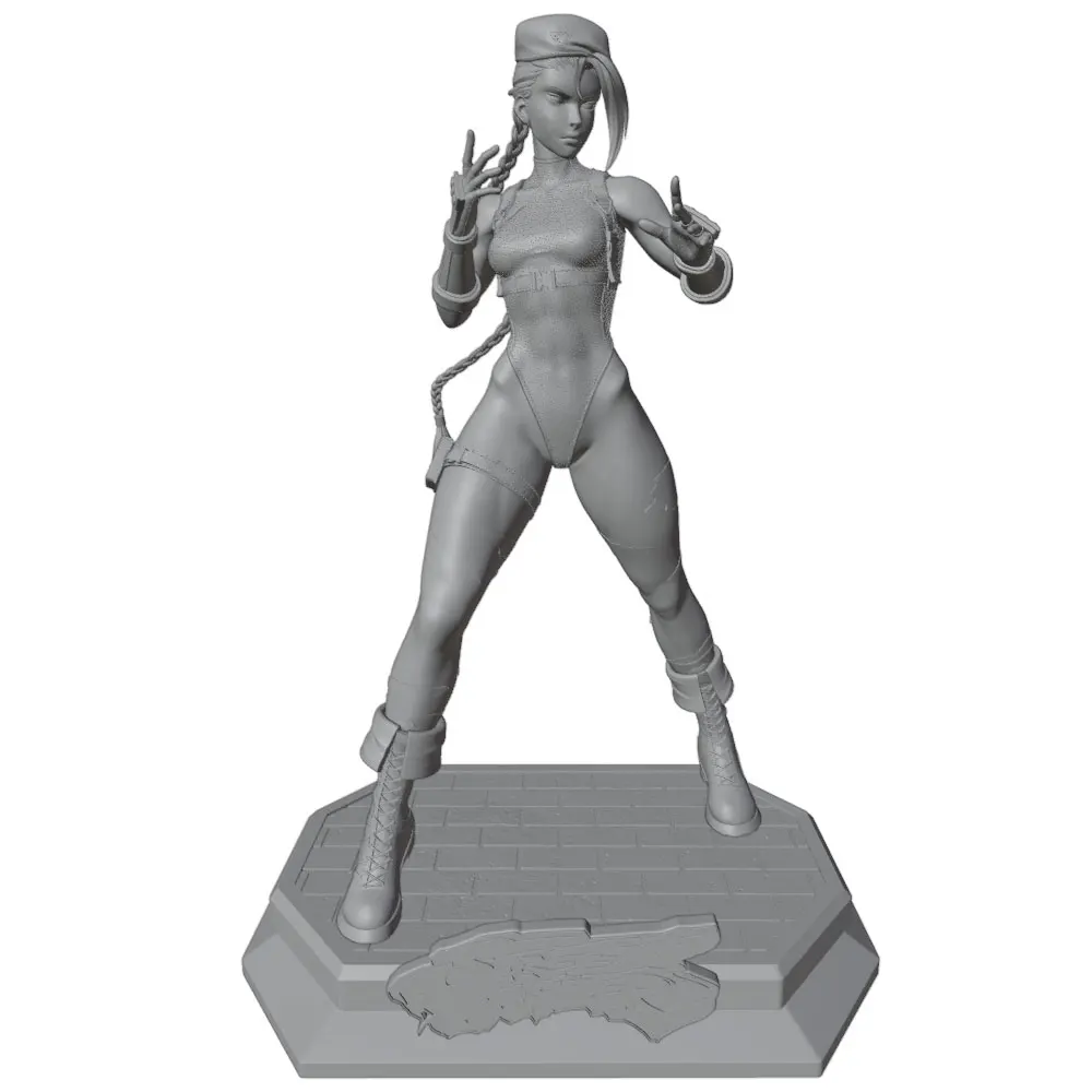 1/24=75mm-1/10=175mm Anime Character Statue GK Miniature 3D Printed Gray Model Figurine DIY Doll Model Unassembled And Unpainted