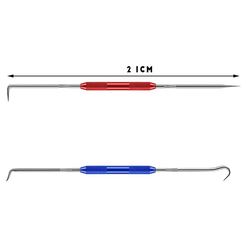 Double Pointed Scriber, 2 Pcs Metal Scribe Tool Hook and 45 Degree 90 Degree Tip Marking Tool for Machinists,Technicians image 2