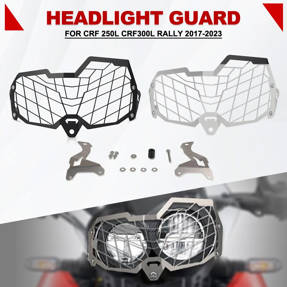 

For Honda CRF 250L CRF300L Rally 2017-2018-2019-2020-2022-2023 Motorcycle Accessories Headlight Head Light Guard Protector Cover