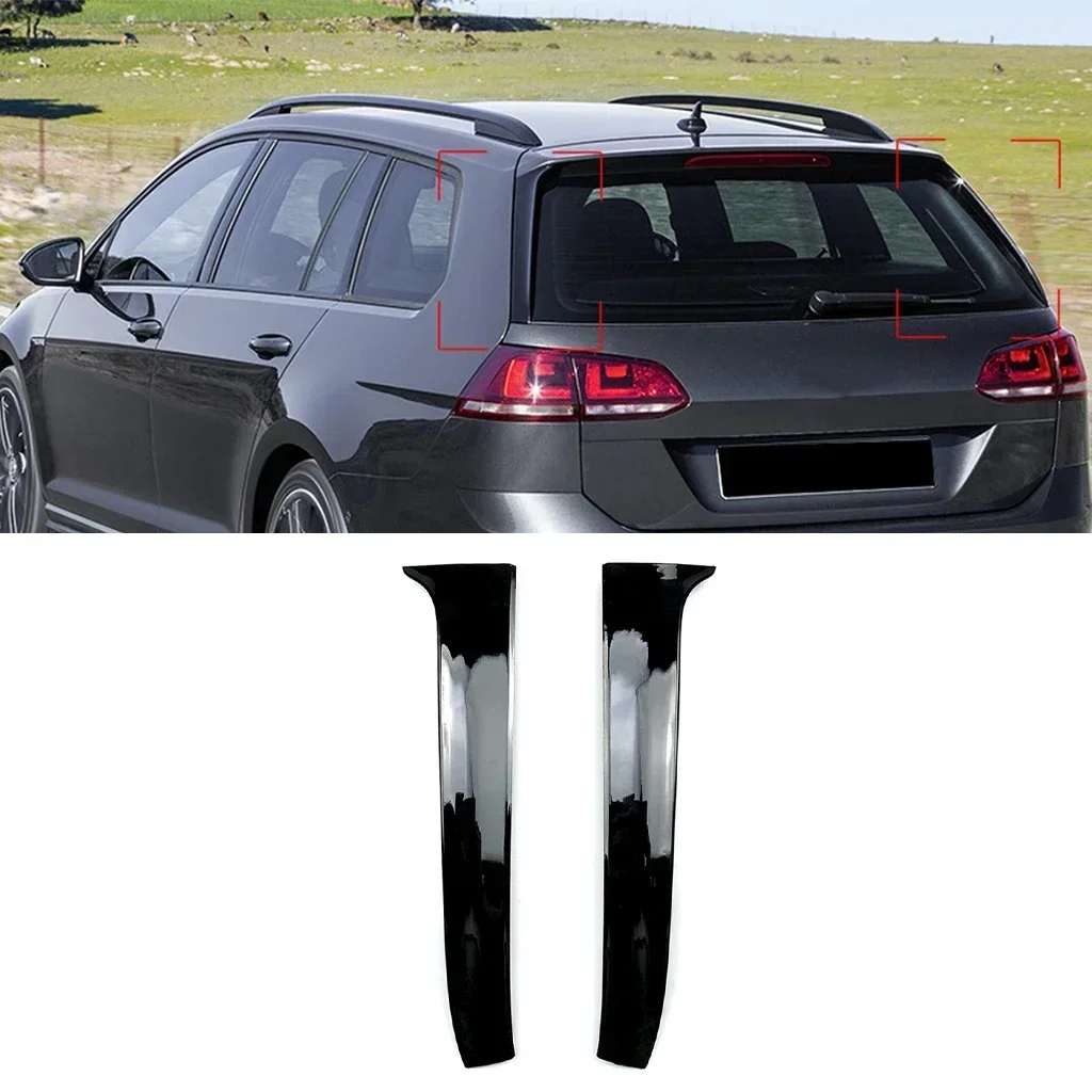 

New! Car Rear Window Side Spoiler Wing Side Roof Splitter For Volkswagen Golf 7 MK7 Variant Wagen 2014 2015 2016 2017