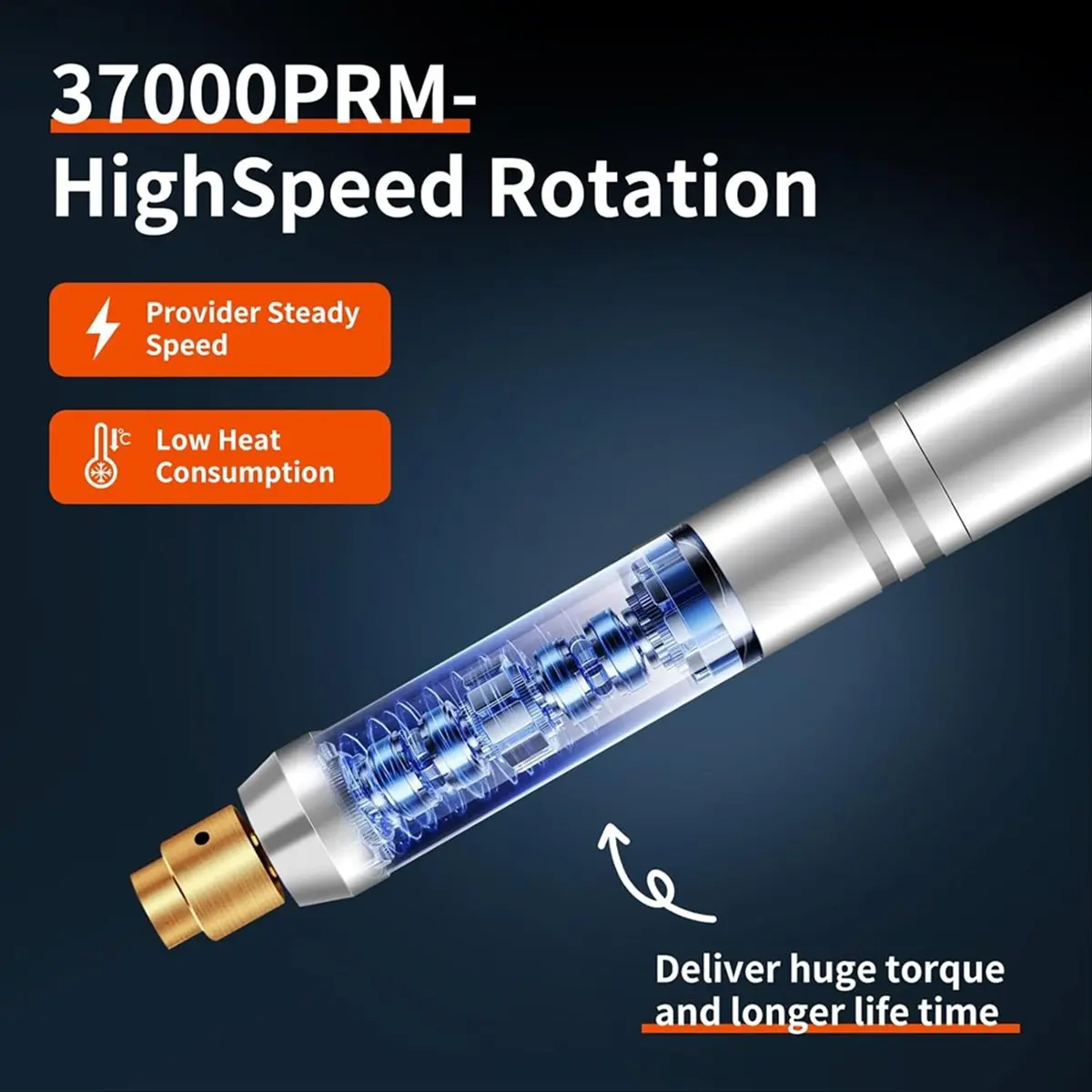 مجموعة أقلام نقش كهربائية صغيرة، أدوات دوارة لاسلكية قابلة للشحن عبر USB، 37000 PRM وضجيج منخفض، للمجوهرات الحجرية الخشبية-A51M #4