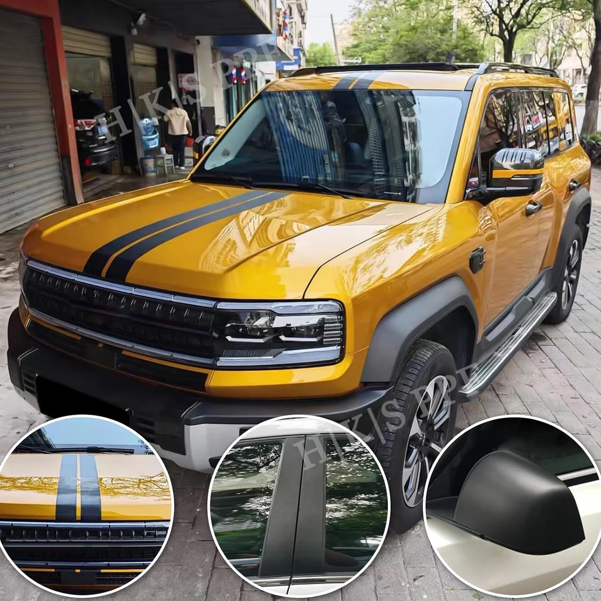Matte Black Vinyl Tape Wrapp with Chrome Plated Removal Scratch Resistant Car Door Guard Protective Film Window Decorative Tape image 6