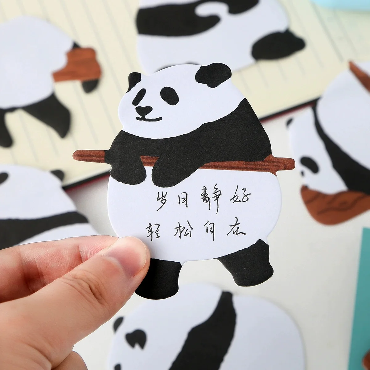 20 Pcs  Funny Cute Panda Animal DIY Sticky Paper Message Scratch Note / Memo Pad/ Notepad/30 Page/Children Student Prize Gift