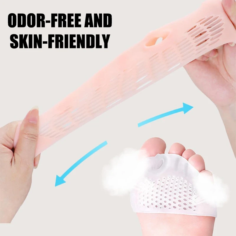 4 pares 5 buracos almofada frontal joanete footbeds favo de mel separador de dedos gel alívio da dor palmilhas calos bolhas prevenção calos