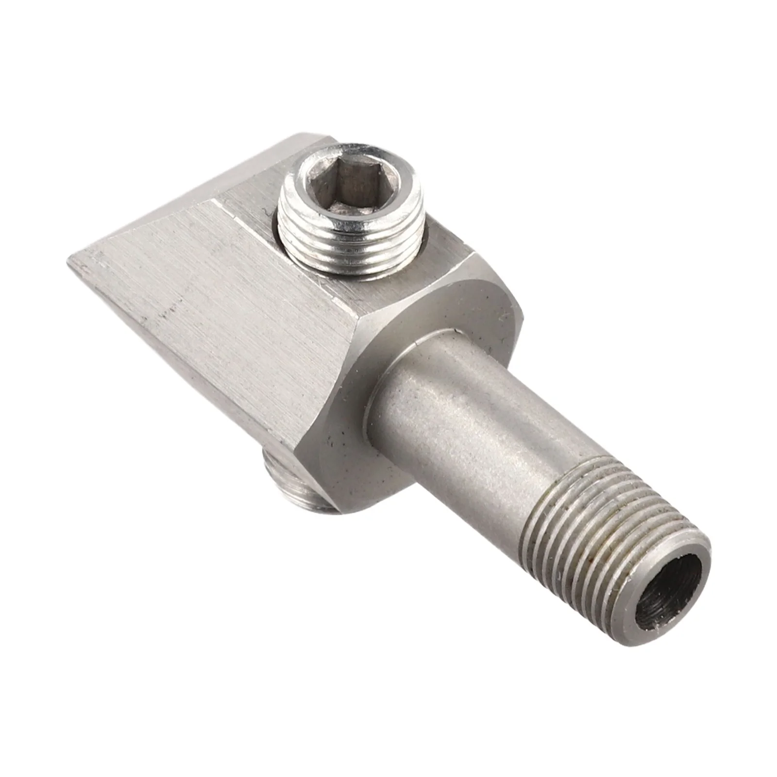 Stainless Steel Oil Pressure Sensor Thread Adapter 1/8-27 NPT Male To Dual Female For For Chevrolet 305 350 Engine Block