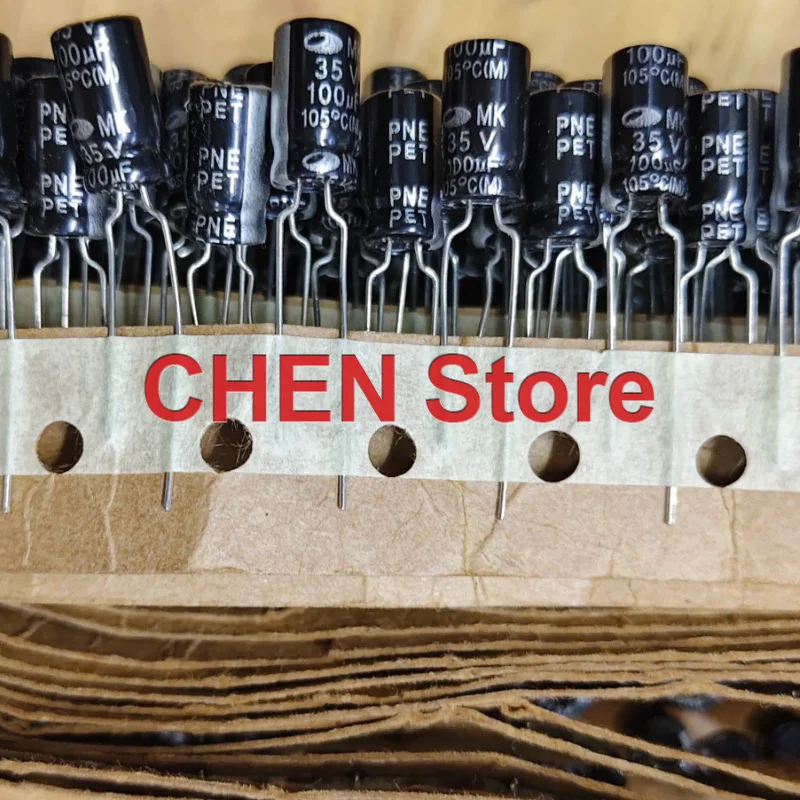 100PCS/lot original SAMWHA 35V100UF 6.3X11MM 105C 100UF 35V electrolytic capacitor free shipping
