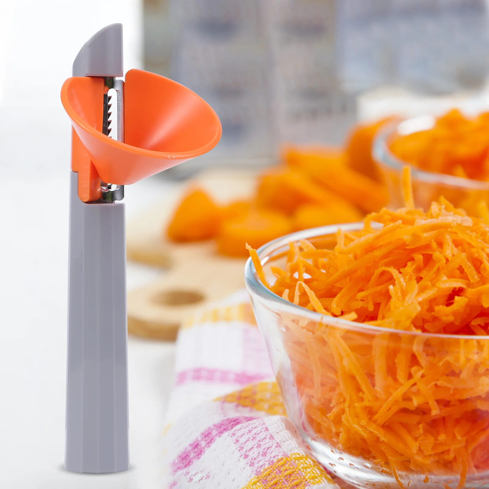 

1Pcs Multifunctional Vegetable Peeler Potato Grater Stainless Steel Plastic Handle Kitchen Shredder Tool