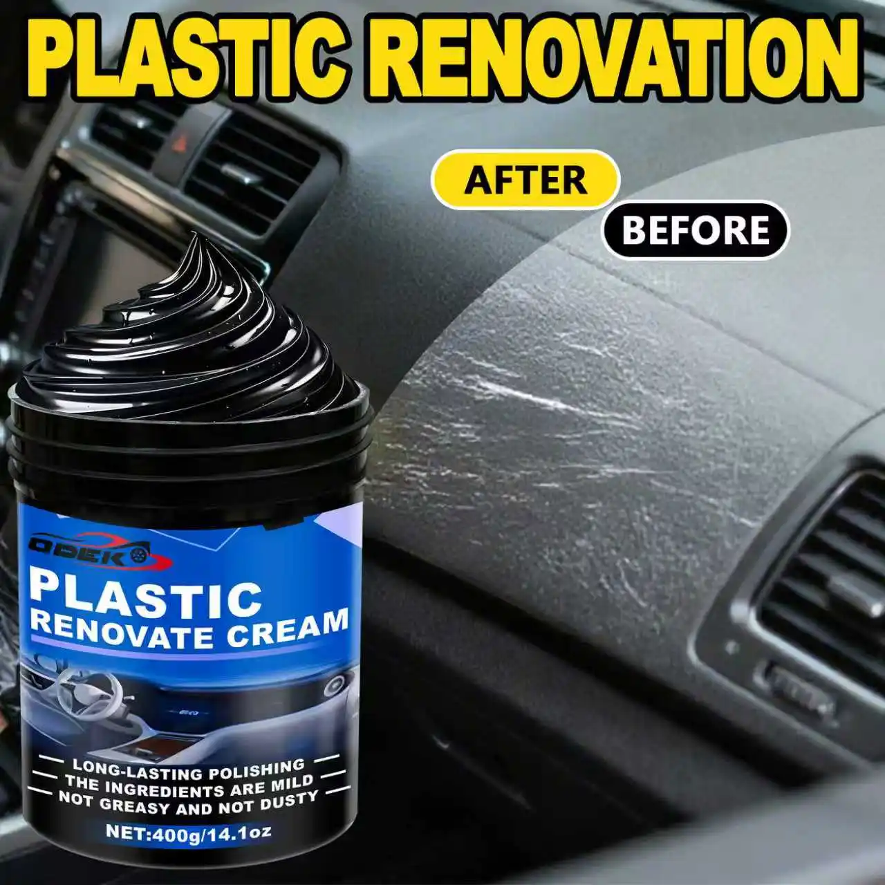 400g Ultimate Car Plastic and Trim Restorer – Back to Black Restores Faded Trim, UV Protection, Long-Lasting Ceramic Coating