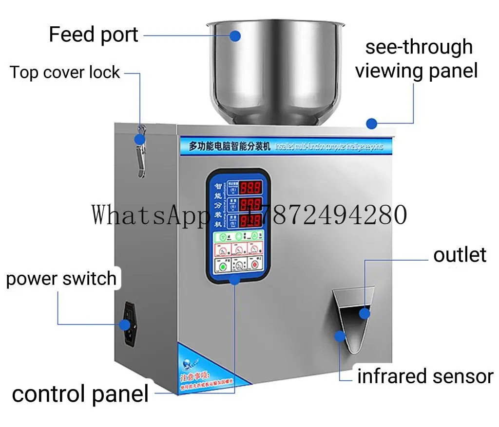 Sunflower Seeds Rice Coffee Bean Peanut Nuts Bottle Sachet Granule Powder Weighing Automatic Specialized Filling Machine