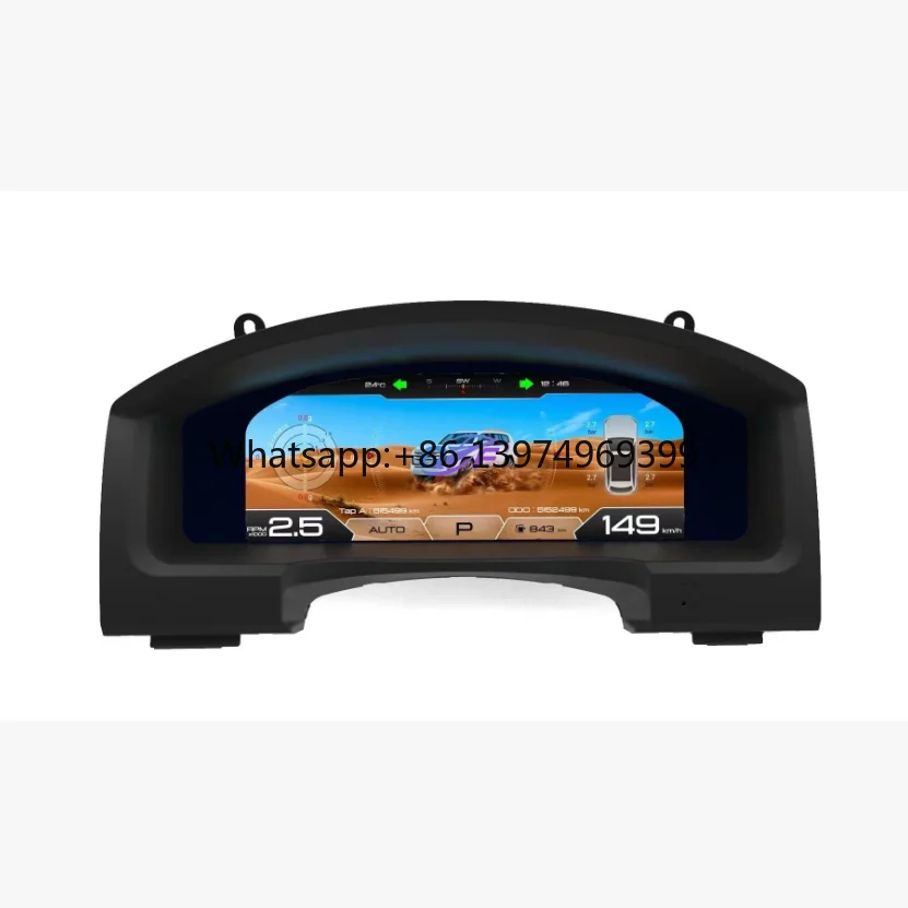 Prelingcar Digital Dashboard for Toyota Alphard 2015-2019 Years Car Lcd Panel Speedometer Virtual Cockpit Dashboard Cluster